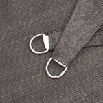 vidaXL Parasol en PEHD carré 3 6 x 3 6 m Anthracite