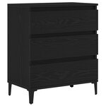 Buffet vidaXL Noir Chêne 60x35x70 cm Bois d'ingénierie
