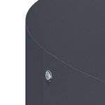 vidaXL Pots de jardin 5 Pièces Anthracite 120 x 120 x 20 cm Acier