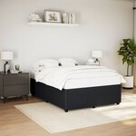 vidaXL Cadre de lit Noir 140x190 cm Velours