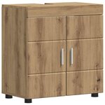 vidaXL Armoire de lavabo de salle de bain TULUM chêne artisanal