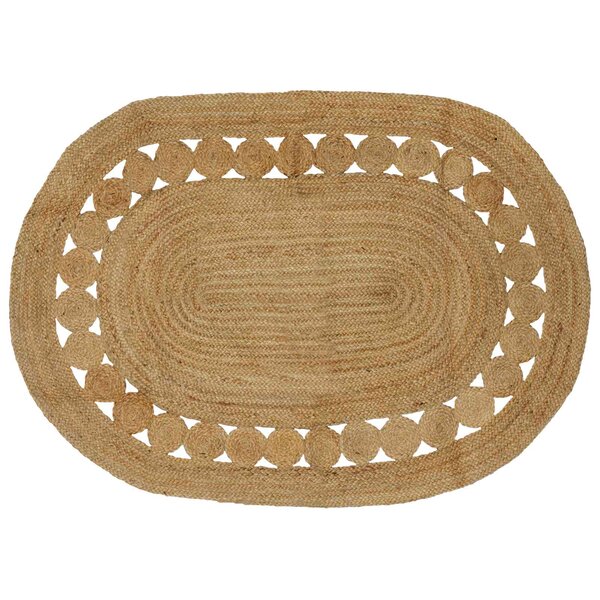 vidaXL Tapis de surface Naturel 122 x 183 cm Jute