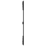 vidaXL Tête de lit murale Noir 146 5x3x110 cm Bois massif de pin