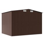 vidaXL Abri de stockage pour jardin Marron 257x205x178 cm Acier