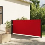 vidaXL Auvent latéral rétractable rouge 100x300 cm
