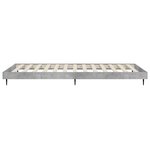 vidaXL Cadre de lit sans matelas gris béton 100x200 cm