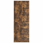vidaXL Ensemble de Meubles 2 Pièces Chêne fumé Bois d'ingénierie
