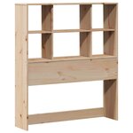 vidaXL Lit bibliothèque sans matelas 90x190 cm bois de pin massif