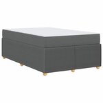 vidaXL Cadre de lit Autre Gris foncé 120 x 200 cm tissu