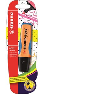 Blister x 1 surligneur STABILO BOSS SPLASH - orange STABILO