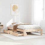 vidaXL Cadre de lit sans matelas 100x200 cm bois massif de pin