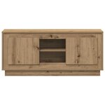 vidaXL Meuble TV Chêne artisanal 102 x 35 x 45 cm Bois d'ingénierie