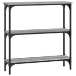 vidaXL Table console sonoma gris 75x22 5x75 cm bois d'ingénierie