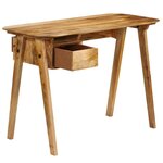 Bureau table meuble travail informatique 110 cm bois de manguier massif 0502099