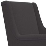 vidaXL Fauteuil Gris foncé Bouclé