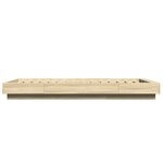 vidaXL Cadre de lit avec lumières LED sans matelas 75x190 cm