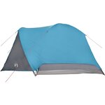vidaXL Tente familiale avec porche 6 personnes bleu imperméable
