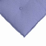 vidaXL Coussin de Dos Bleu denim 80 x 19 x 50 cm tissu