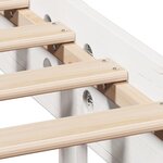 vidaXL Cadre de lit sans matelas blanc 140x200 cm bois de pin massif