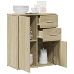vidaXL Buffet chêne sonoma 60x31x70 cm bois d'ingénierie