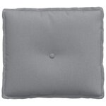 vidaXL Coussin de Dos Gris clair 50 x 19 x 45 cm tissu
