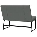 Banc banquette 100 x 75 x 76 cm tissu gris foncé 02_0010627