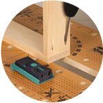 wolfcraft Jeu de gabarits pour menuiserie à trou de poche Torx 4642100