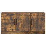 vidaXL Meuble TV Chêne fumé 99 x 34 5 x 47 cm Bois d'ingénierie
