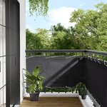 vidaXL Écran de balcon anthracite 75x1000 cm 100  polyester oxford