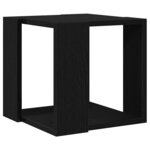vidaXL Table Basse Chêne noir MDF 32 x 32 x 30 cm Simple Carré
