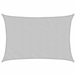 vidaXL Voile d'ombrage gris clair 4 5x3 5 m 100  polyester oxford