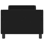 vidaXL Cadre de lit pour enfants avec tête de lit Noir 80 x 160 cm