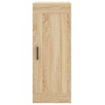 vidaXL Buffet haut Chêne sonoma 34 5x34x180 cm Bois d'ingénierie