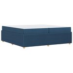 vidaXL Cadre de lit Autre Bleu 200 x 200 cm tissu