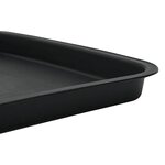 vidaXL Plateau carré à fleurs 24 pc Noir 21 x 21 x 2 cm Plastique