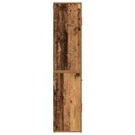 vidaXL Highboard vieilli 80x33x150 cm en bois d'ingénierie