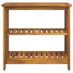 vidaXL Armoire de jardin Naturel 75 x 35 x 70cm Bois d'Acacia Massif