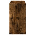 vidaXL Armoire murale 100x16x30 cm chêne fumé bois d'ingénierie