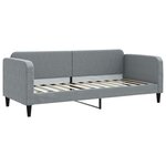 vidaXL Lit de jour avec gigogne sans matelas gris clair 80x200 cm