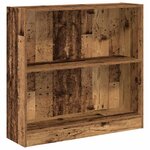 vidaXL Bibliothèque vieux bois 80x24x76 cm bois d'ingénierie