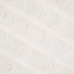 vidaXL Jeté Crème 200 x 150 cm Toison