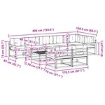 vidaXL Ensemble de canapés d'extérieur 9 pc Blanc et anthracite