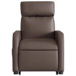 vidaXL Fauteuil inclinable marron similicuir