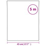 vidaXL Film pour fenêtre dépoli design à rayures 45x500 cm PVC
