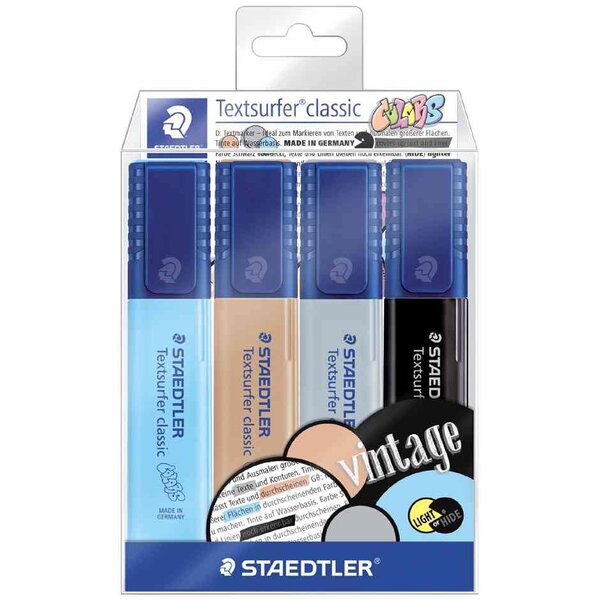 Surligneur 'Textsurfer classique COLORS' étui de 4 STAEDTLER