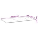 vidaXL Coussin de banc de jardin multicolore 120x50x4 cm tissu oxford