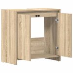 vidaXL Armoire de salle de bain Chêne sonoma Bois d'ingénierie