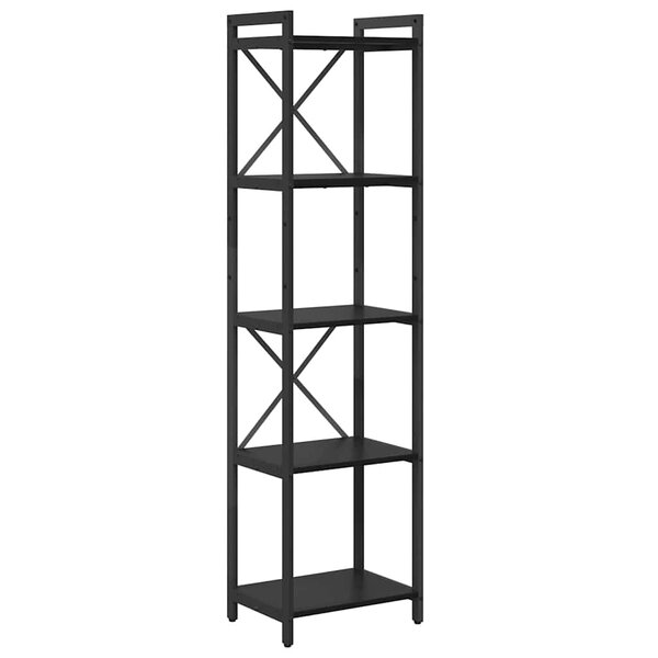 vidaXL Étagère Chêne noir 40 x 30 x 155 cm Bois d'ingénierie