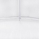 vidaXL Serre avec cadre en acier blanc 30 m² 6x5x2 3 m