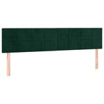 vidaXL Sommier à lattes de lit avec matelas LED vert foncé 120x190 cm